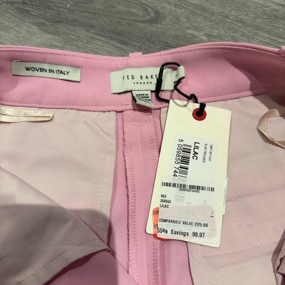 Ted Baker Pink Cropped Ankle Pants - Picture 3 of 6